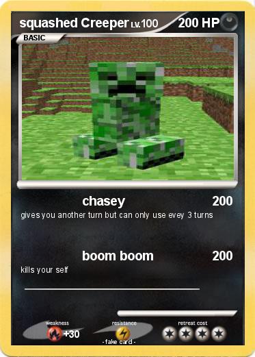 Pokemon squashed Creeper
