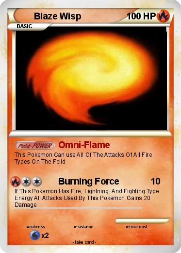 Pokemon Blaze Wisp