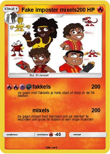 Pokemon Fake imposter mixels