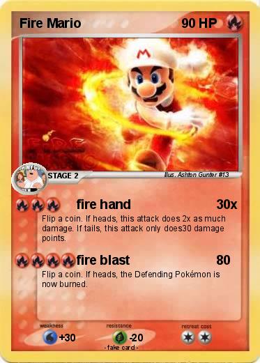 Pokemon Fire Mario
