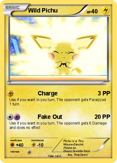 Pokemon Wild Pichu