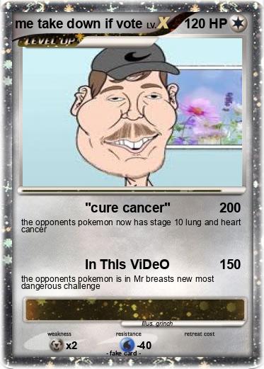 Pokemon me take down if vote