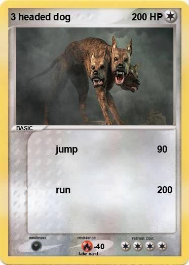 Pokemon 3 headed dog