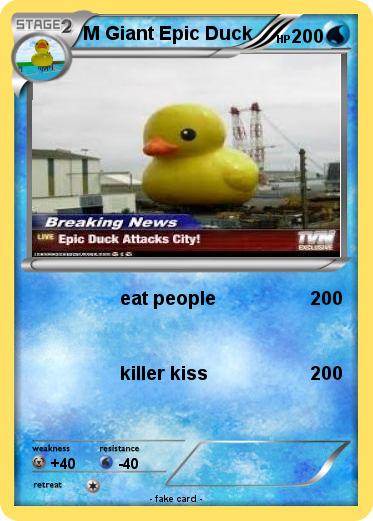 Pokemon M Giant Epic Duck