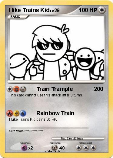 Pokemon I like Trains Kid