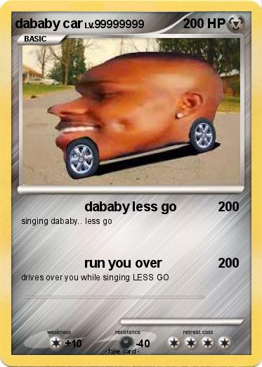 Pokemon dababy car