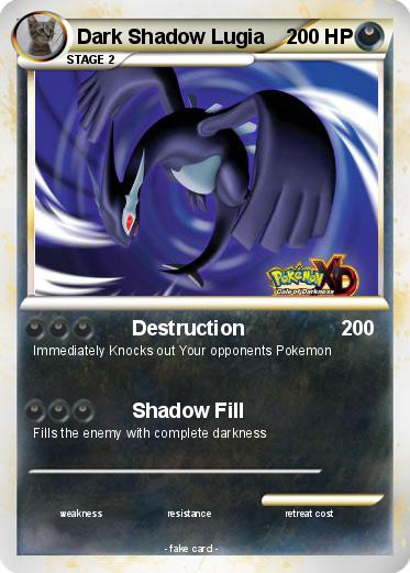 Pokemon Dark Shadow Lugia