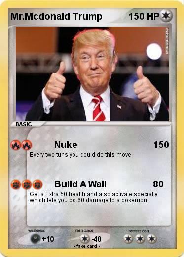 Pokemon Mr.Mcdonald Trump