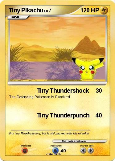 Pokemon Tiny Pikachu