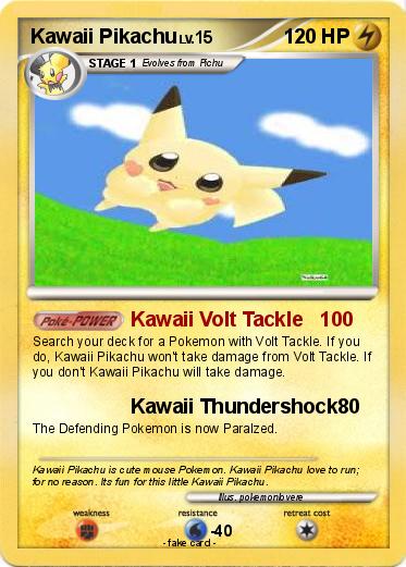 Pokemon Kawaii Pikachu