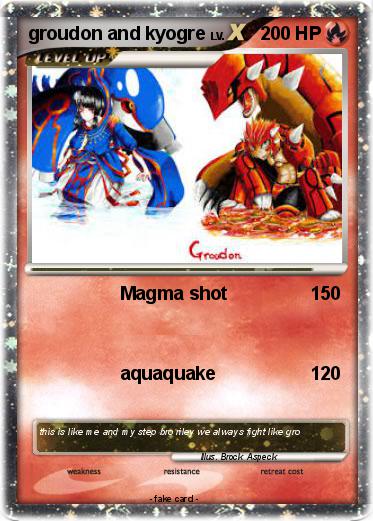 Pokemon groudon and kyogre