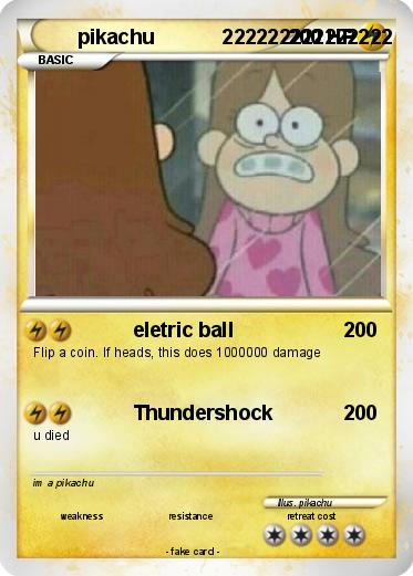 Pokemon pikachu            222222222222222