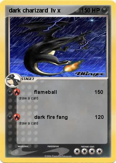 Pokemon dark charizard  lv x 