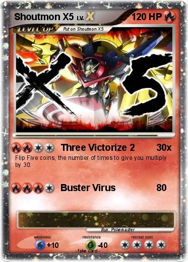 Pokemon Shoutmon X5