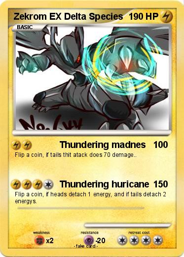 Pokemon Zekrom EX Delta Species