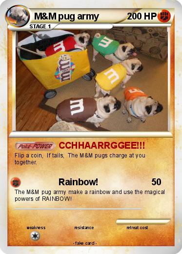 Pokemon M&M pug army