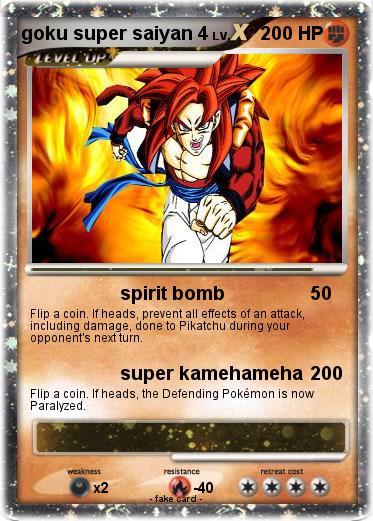Pokemon goku super saiyan 4