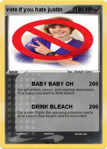 Pokemon vote if you hate justin