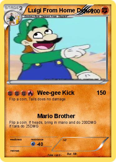 Pokemon Luigi From Home Depot