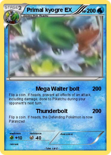 Pokemon Primal kyogre EX