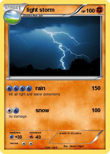 Pokemon light storm