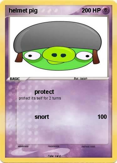 Pokemon helmet pig