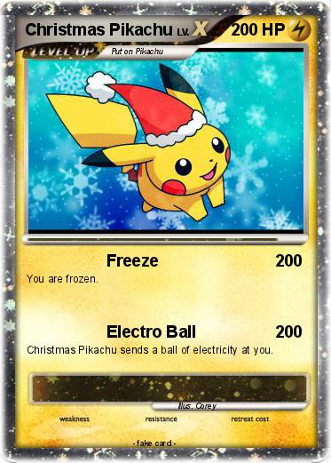 Pokemon Christmas Pikachu