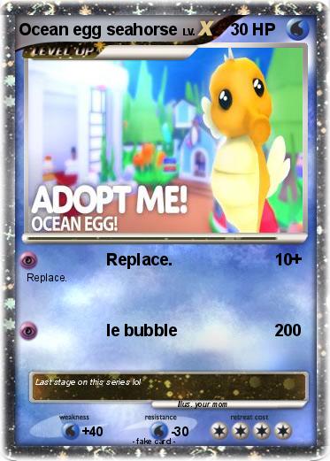 Pokemon Ocean egg seahorse