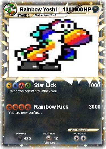Pokemon Rainbow Yoshi    1000000