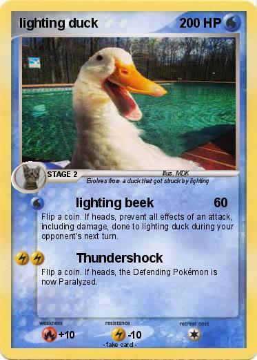 Pokemon lighting duck