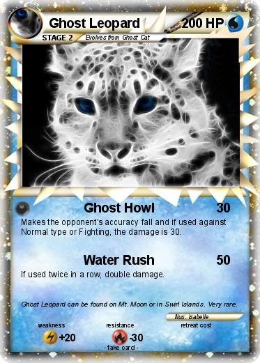 Pokemon Ghost Leopard