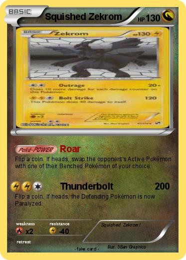 Pokemon Squished Zekrom