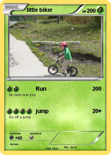 Pokemon little biker