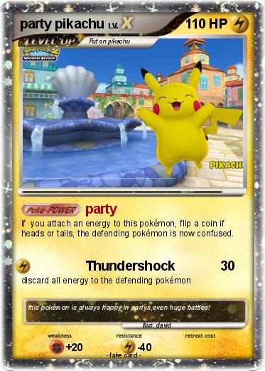 Pokemon party pikachu