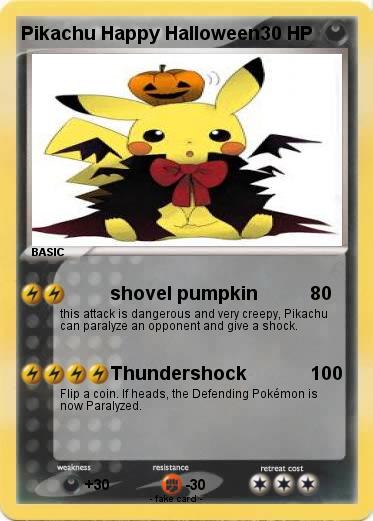 Pokemon Pikachu Happy Halloween