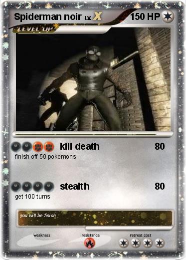 Pokemon Spiderman noir