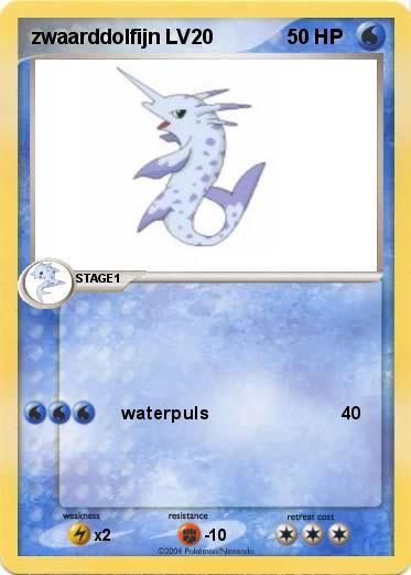 Pokemon zwaarddolfijn LV20