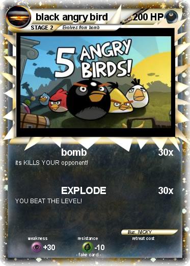 Pokemon black angry bird