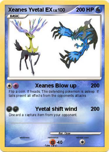 Pokemon Xeanes Yvetal EX