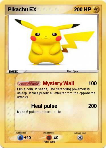 Pokemon Pikachu EX