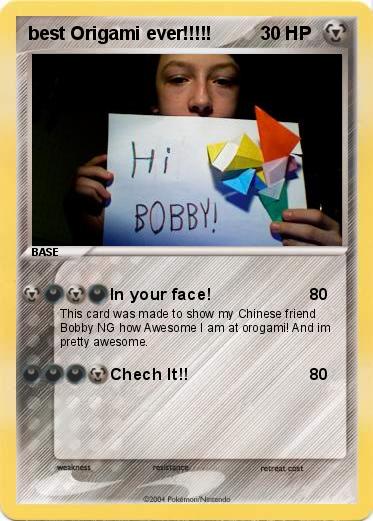 Pokemon best Origami ever!!!!!