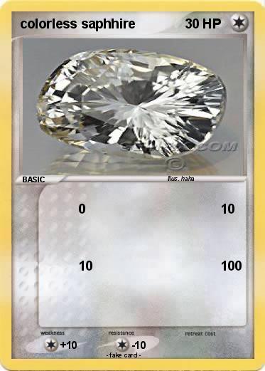 Pokemon colorless saphhire