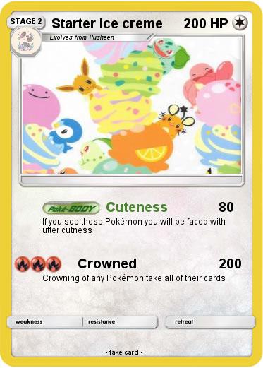 Pokemon Starter Ice creme