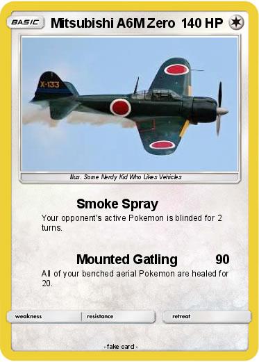 Pokemon Mitsubishi A6M Zero