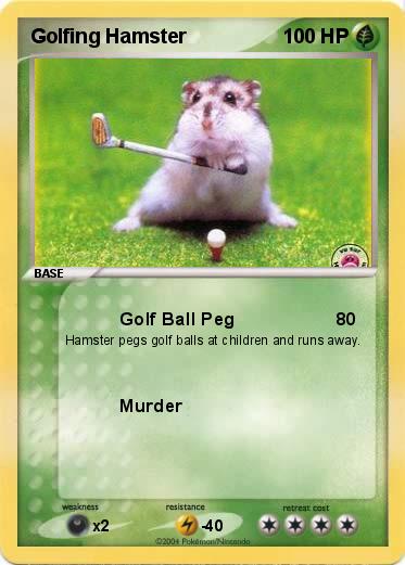 Pokemon Golfing Hamster