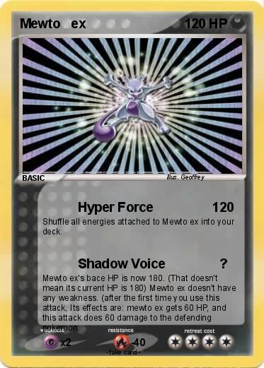Pokemon Mewto   ex