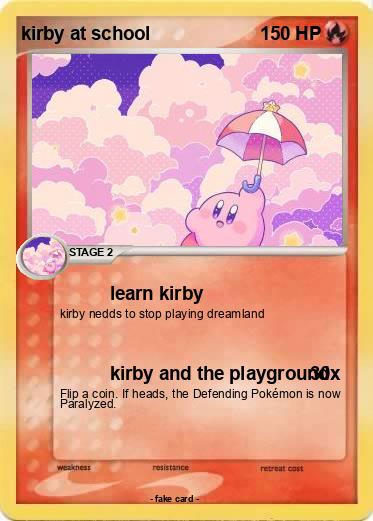 Pokemon kirby at school