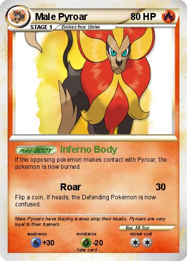 Pokemon Male Pyroar