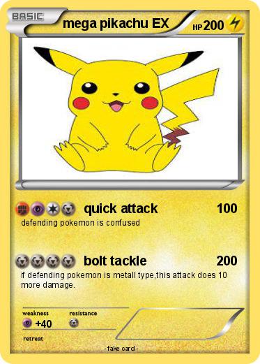 Pokemon mega pikachu EX