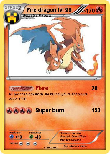 Pokemon Fire dragon lvl 99